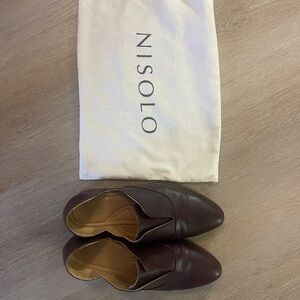 Nisolo Men's Dark Brown Leather Slip-On Loafers